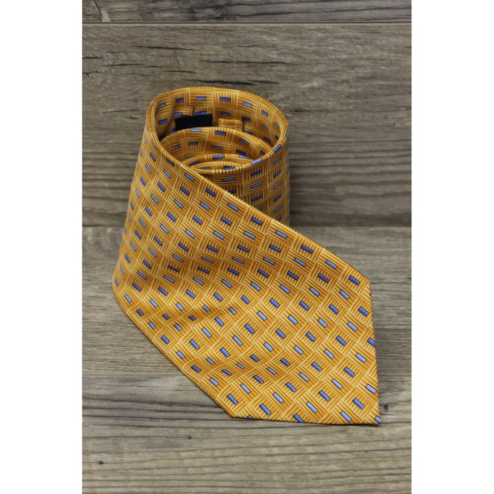 Tie Shop Roma Italian Silk‎ Geometric Pattern Tie Men's Classic
